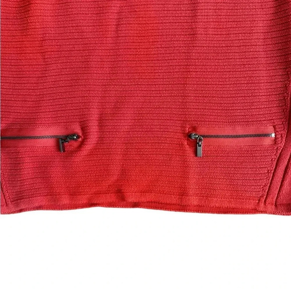 Bonita Red Brick Knit Sweater Pullover Long Sleeve Round Neck M - Picture 7 of 9